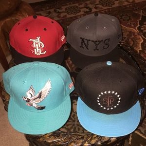 20 New Era Fitted Hats & 1 Camp Cap